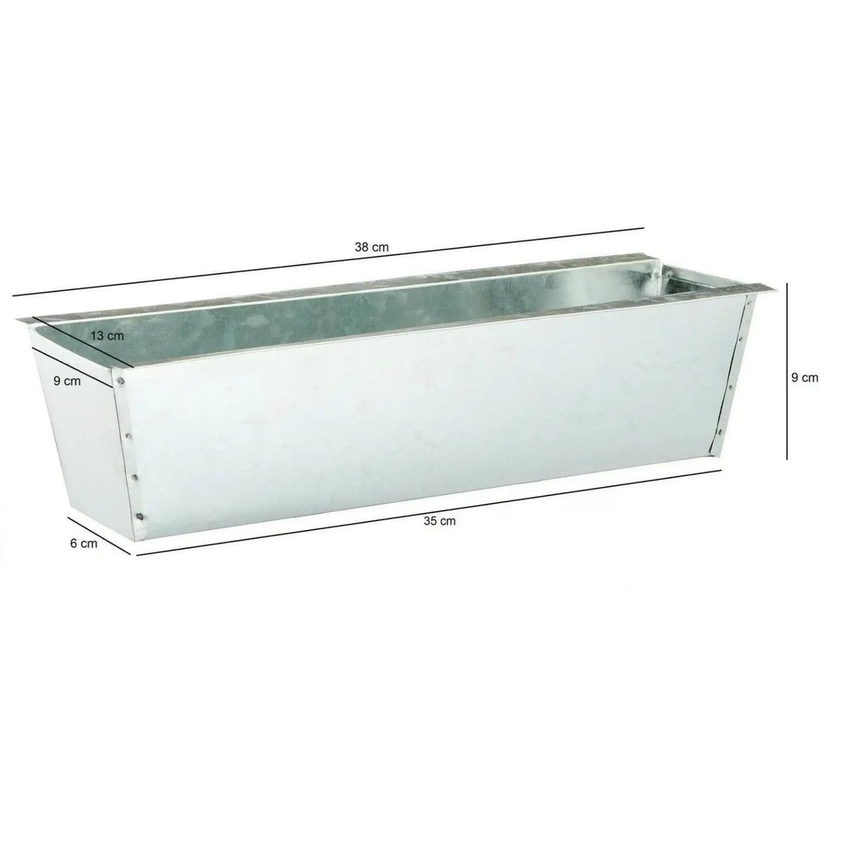 Pflanzkästen für Palette Paletten Pflanzkasten Palettenbeet Blumenkasten Kästen(Zink 2 Stück) - Pflanzkästen