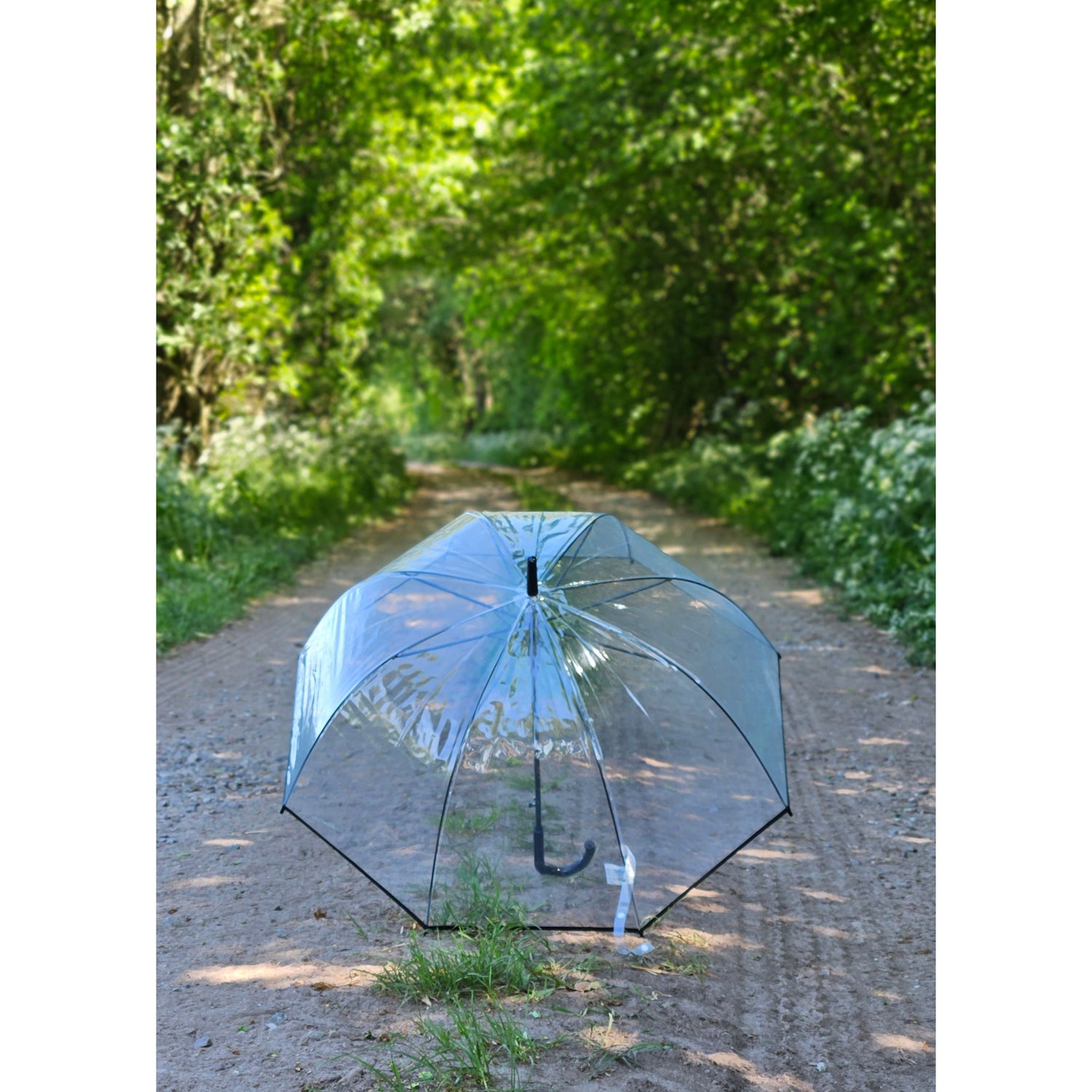 Umbrella bell umbrella umbrella rain bell shape round clear transparent Ø 85 cm