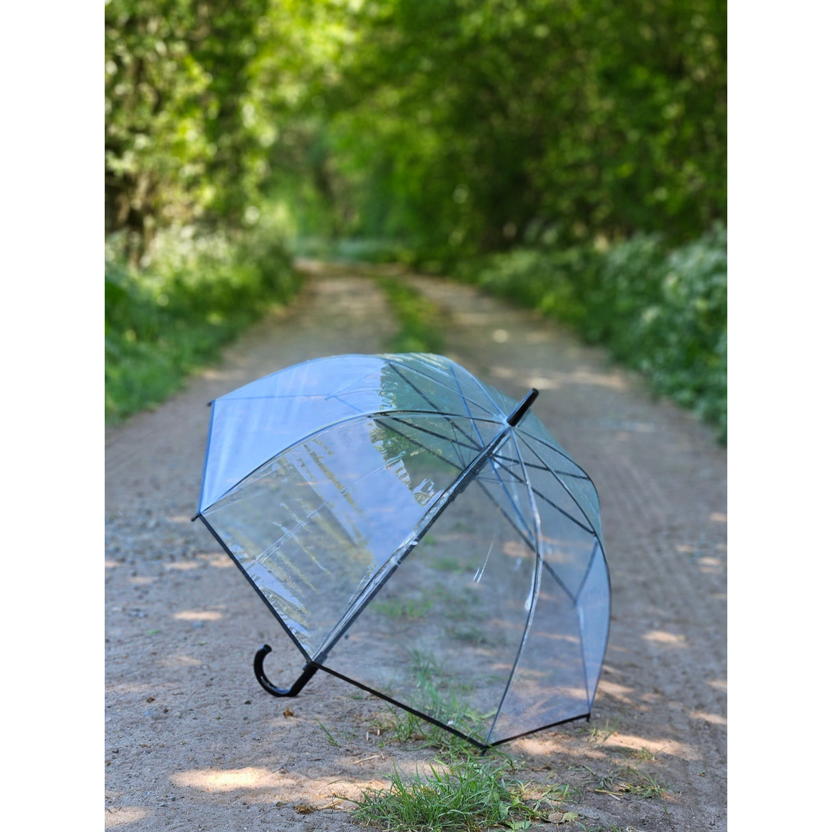 Umbrella bell umbrella umbrella rain bell shape round clear transparent Ø 85 cm