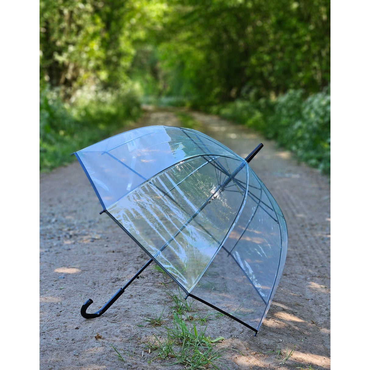 Umbrella bell umbrella umbrella rain bell shape round clear transparent Ø 85 cm