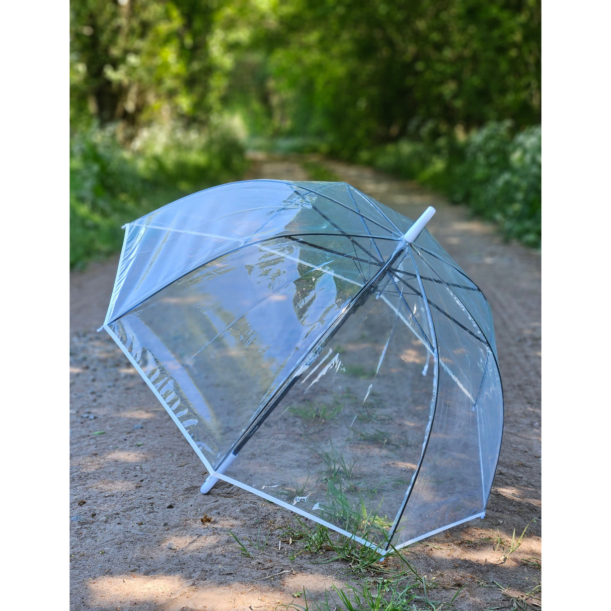 Umbrella bell umbrella umbrella rain bell shape round clear transparent Ø 85 cm