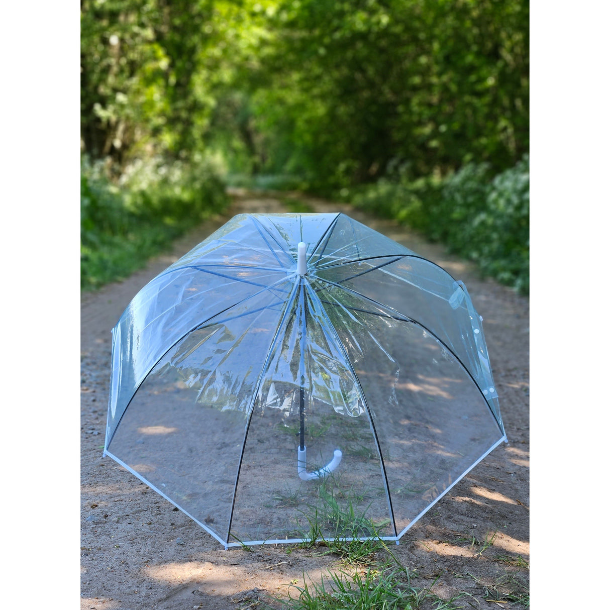 Umbrella bell umbrella umbrella rain bell shape round clear transparent Ø 85 cm