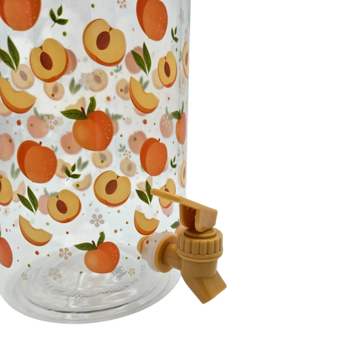 Saftspender Getränkespender mit Zapfhahn 3,75 Liter Kunststoff Wasserspender Pfirsich - Getränkespender