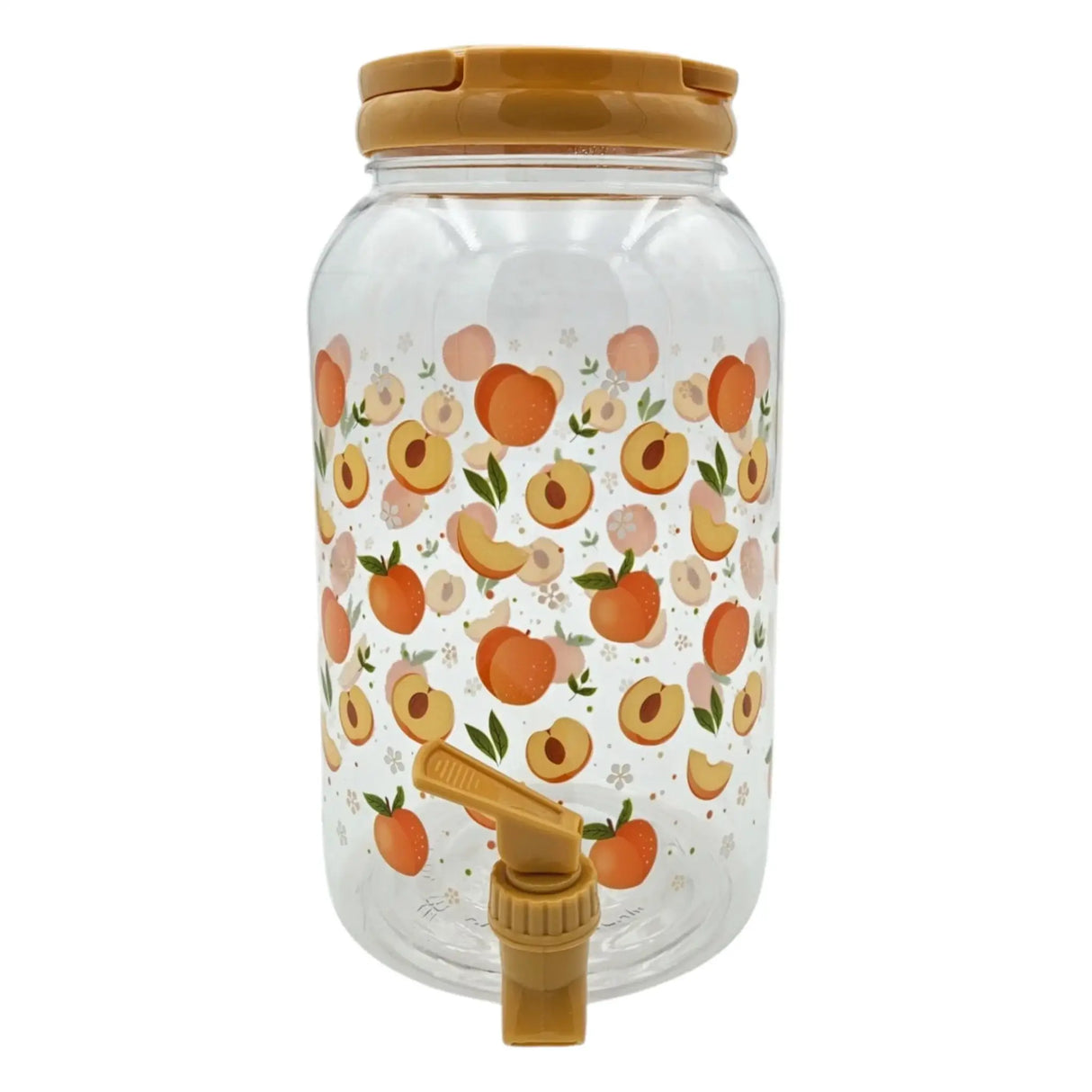 Saftspender Getränkespender mit Zapfhahn 3,75 Liter Kunststoff Wasserspender Pfirsich - Getränkespender