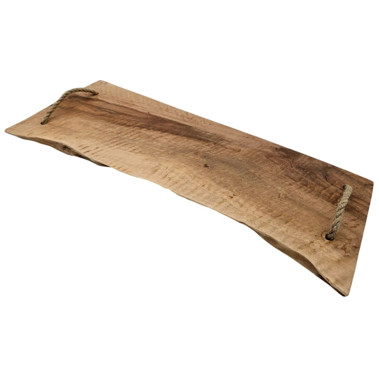 Serviertablett Holz Servierbrett Anrichteplatte Platte Tablett braun 50 cm Lang - Serviertablett