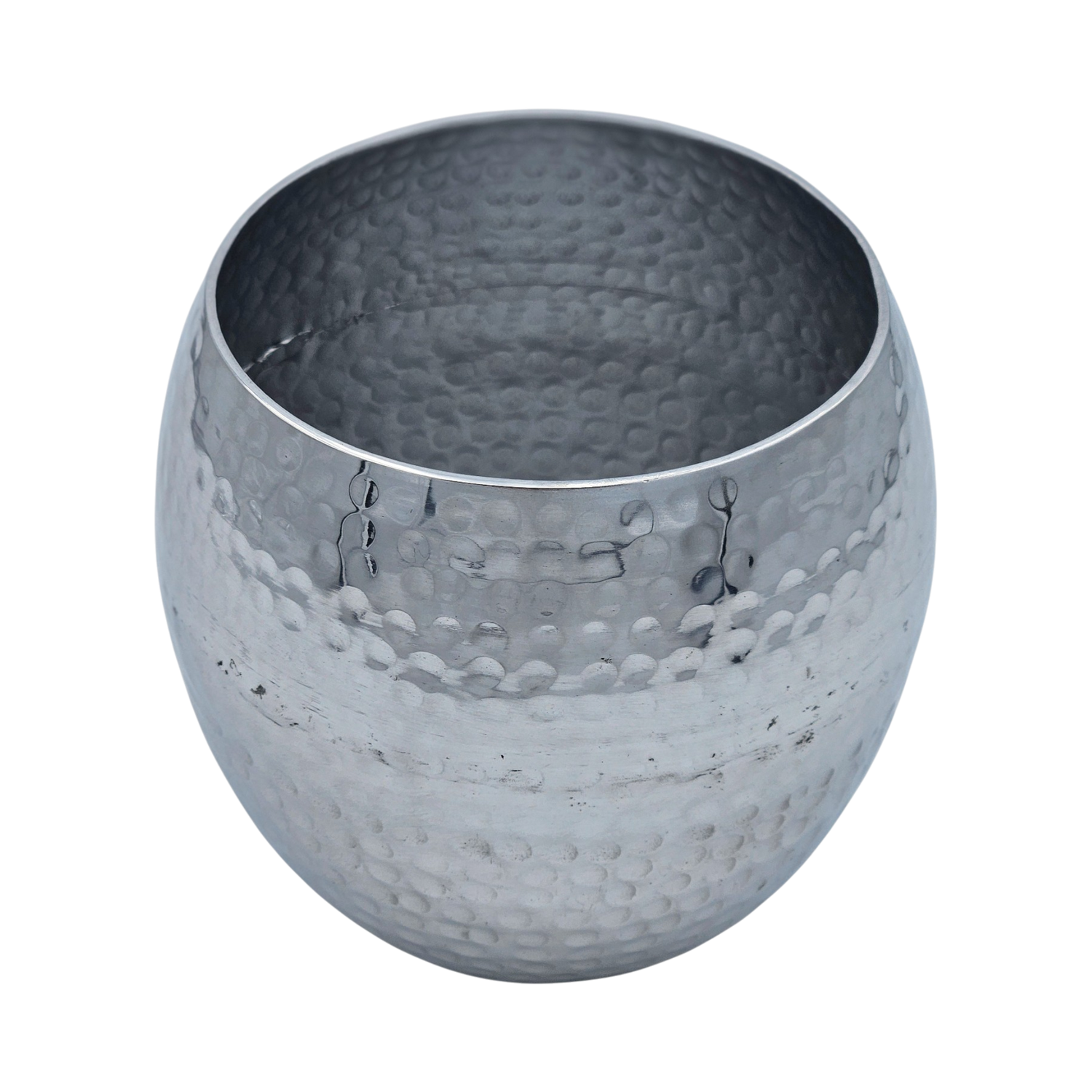 Übertopf Blumentopfe Silber Pflanztopf Deko 2er Set glänzend rund
