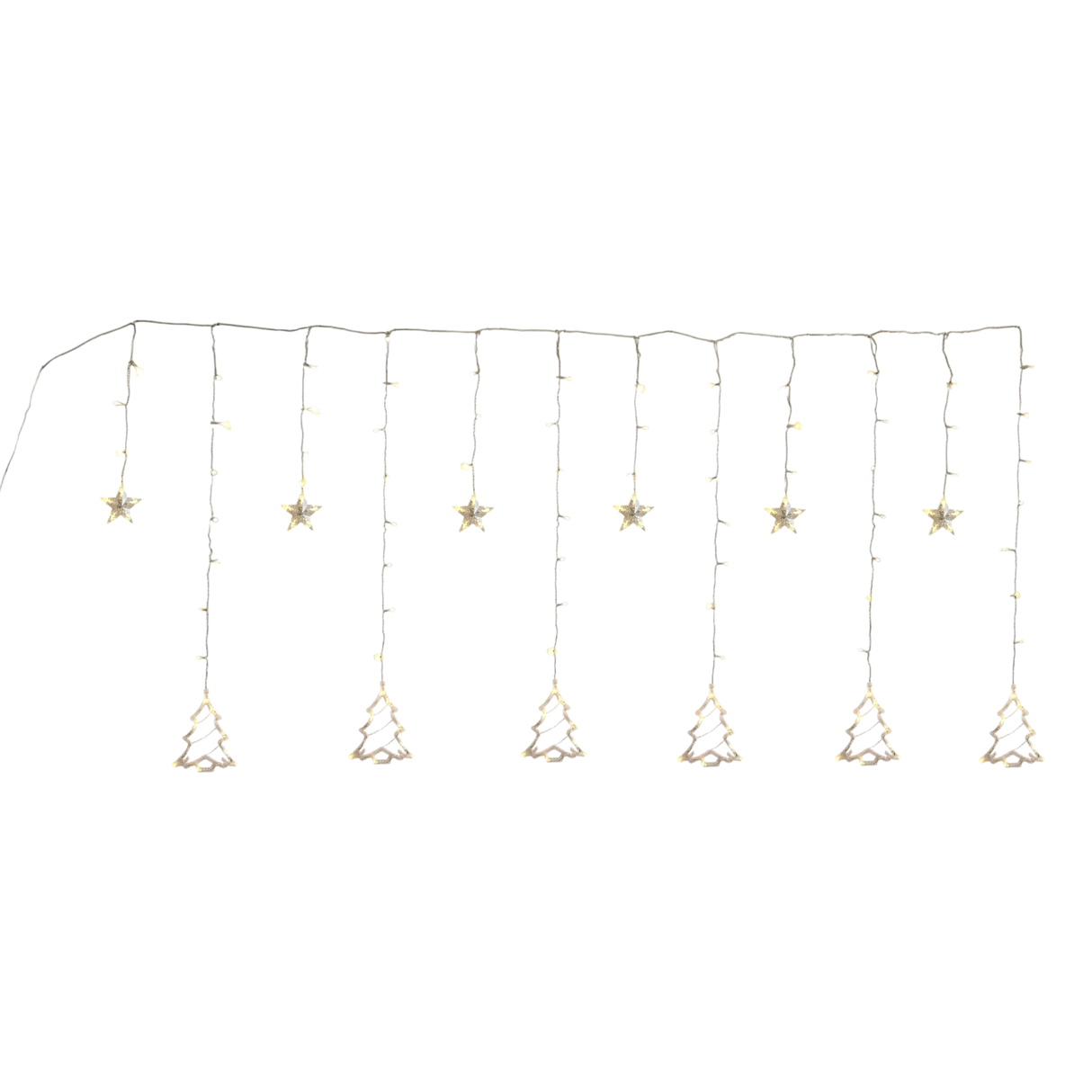 Fairy lights Christmas decoration Christmas tree star 138 LED indoor outdoor star curtain