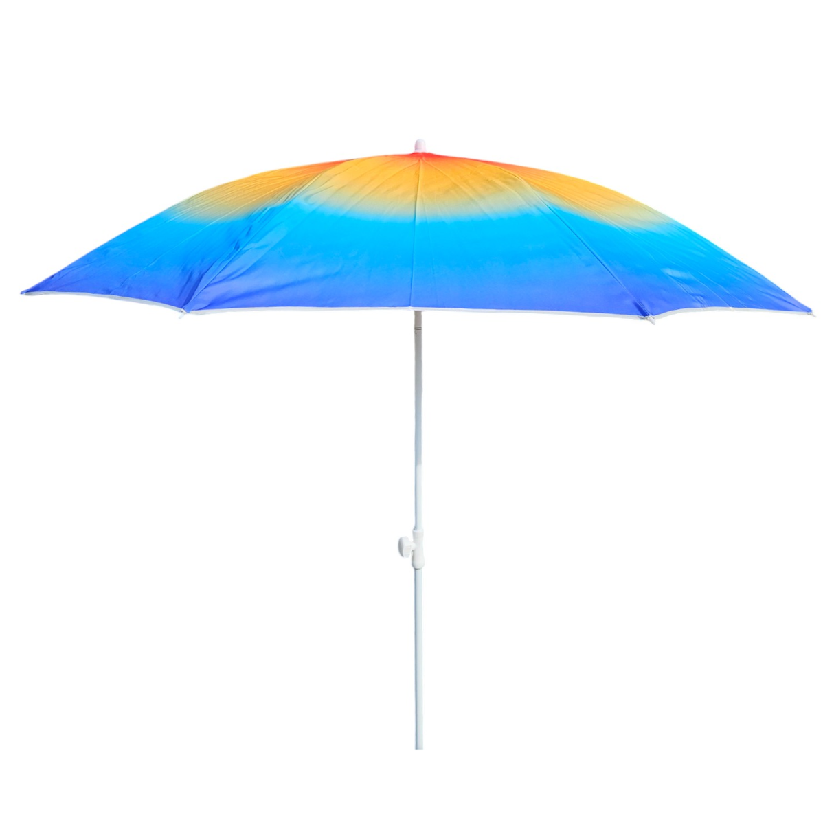 Parasol beach umbrella balcony umbrella UV protection 50+ blue yellow 155 cm colorful