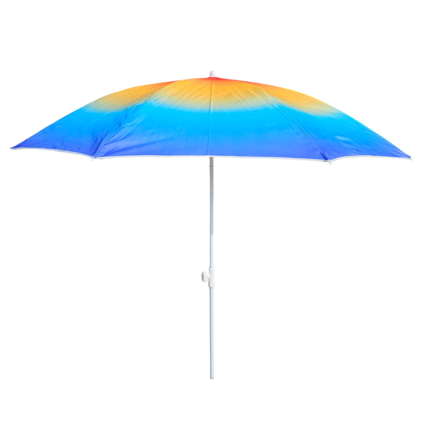 Parasol beach umbrella balcony umbrella UV protection 50+ blue yellow 155 cm colorful
