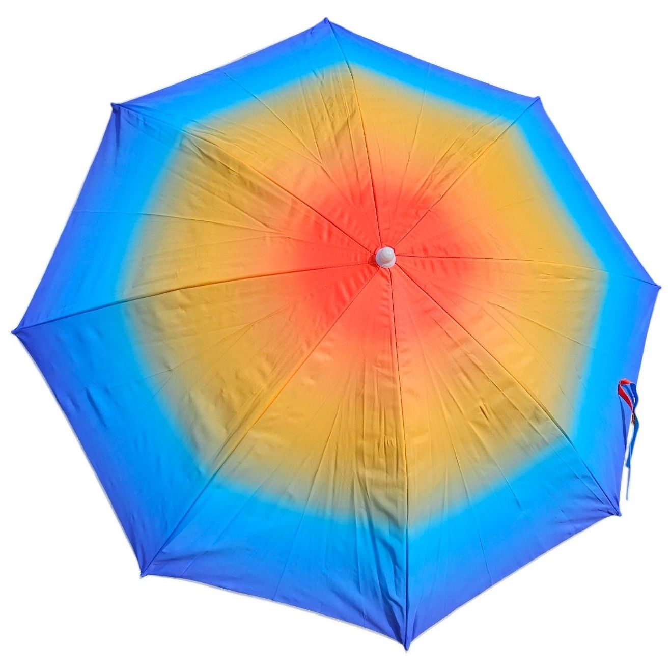 Parasol beach umbrella balcony umbrella UV protection 50+ blue yellow 155 cm colorful