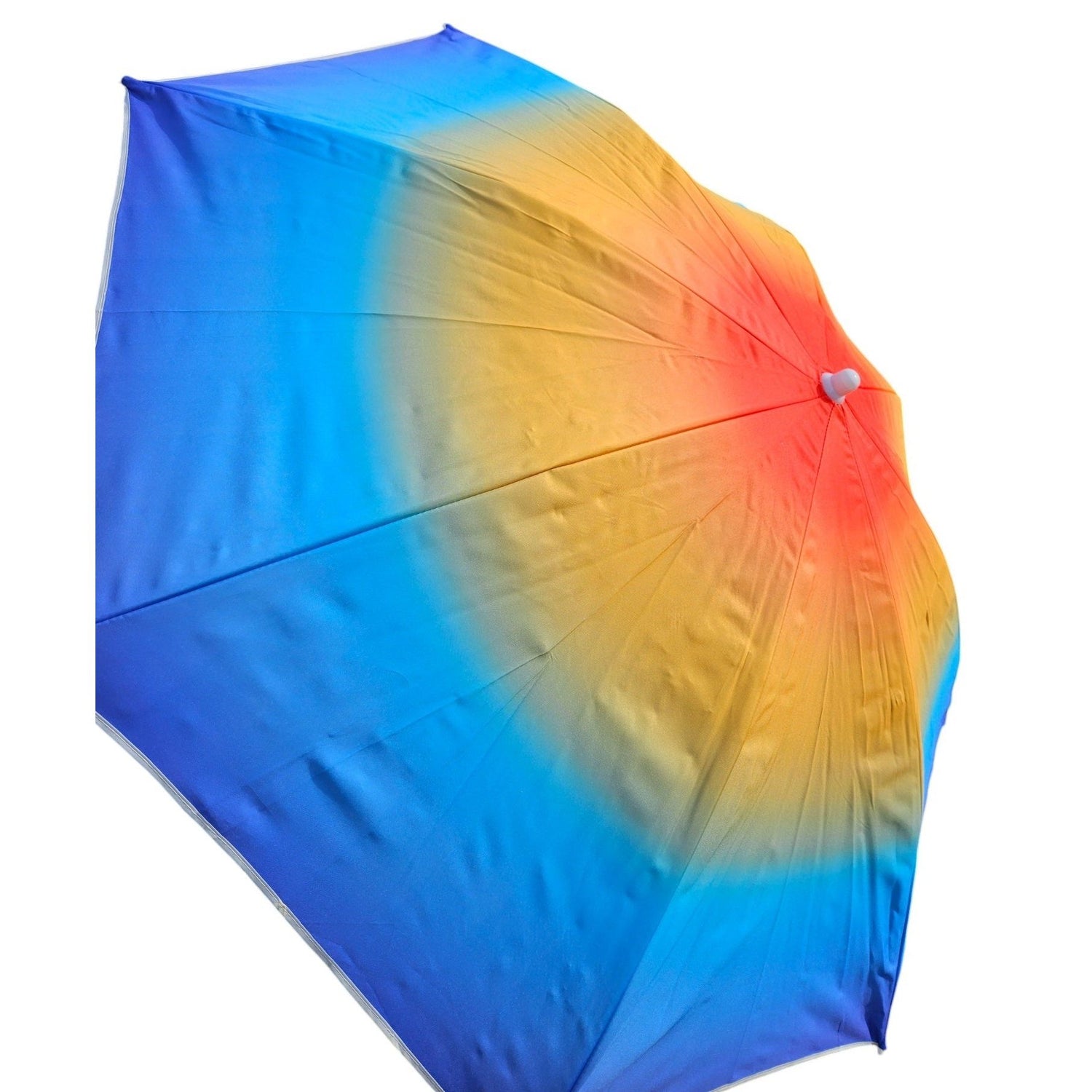 Parasol beach umbrella balcony umbrella UV protection 50+ blue yellow 155 cm colorful