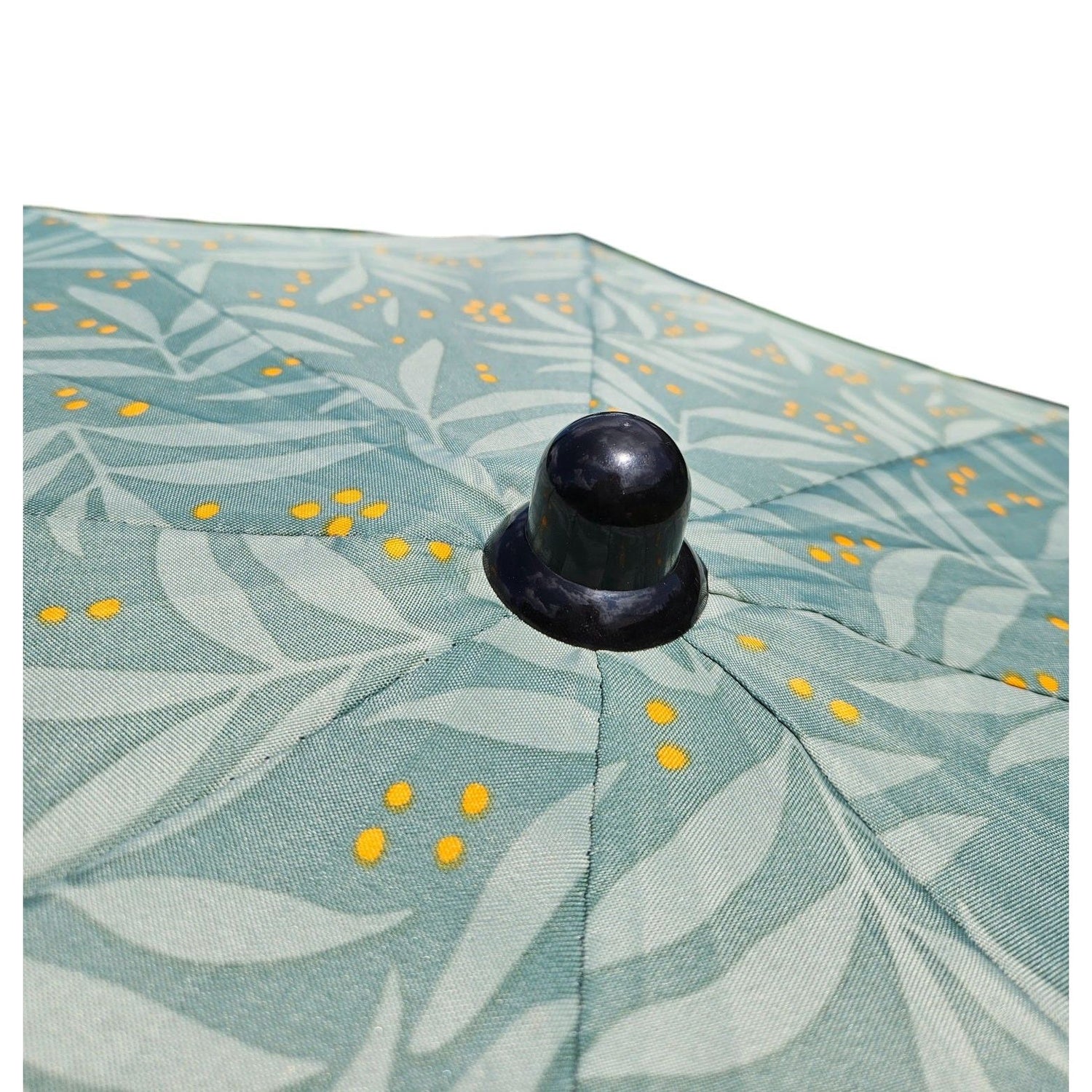 Parasol beach umbrella UV protection with bag fringes green Ø 170 cm