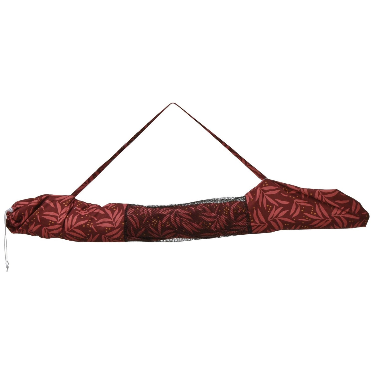 Parasol beach umbrella UV protection with bag fringes red Ø 170 cm