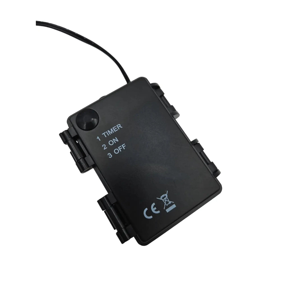 Stern LED warmweiß Weihnachtsstern Metall schwarz Metallstern Batterie Timer Ø 30 cm - Weihnachtsstern