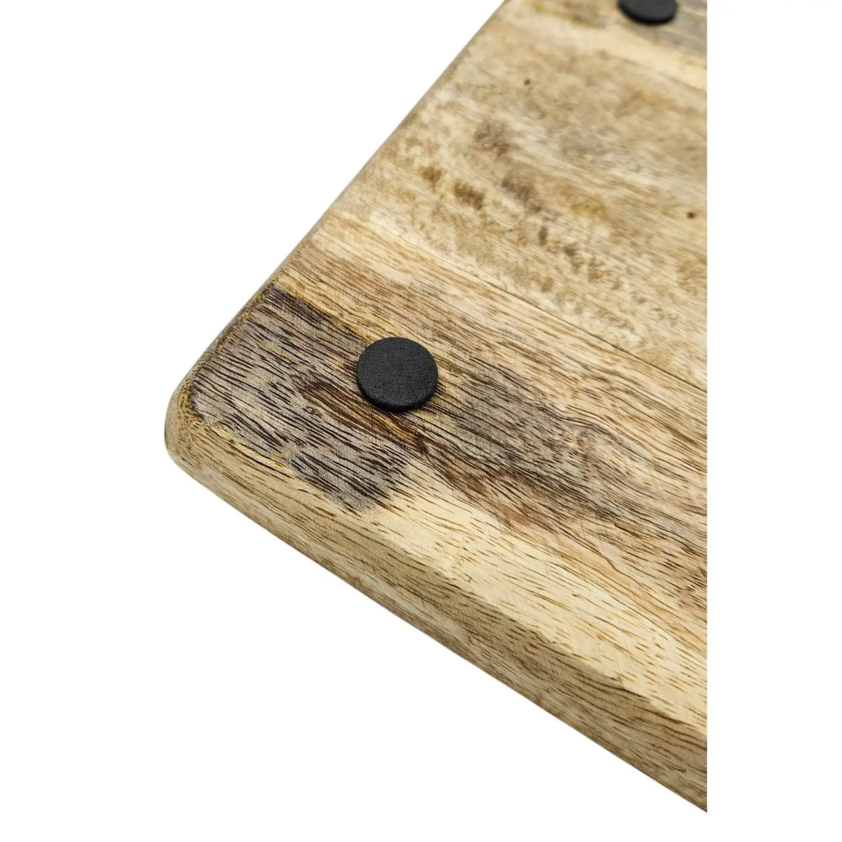 Tablett Mangoholz Holztablett Mango Holz Teller Deko braun hellbraun 24x24 cm - Holztablett