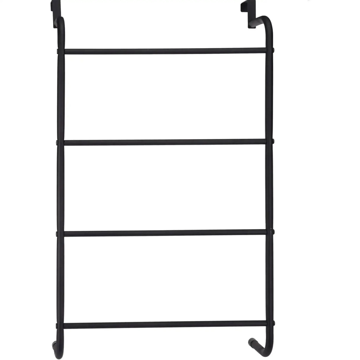 Tür Handtuchhalter schwarz 44 x 73 cm Haken für Badezimmer Regal Industrie Look - Tür Handtuchhalter