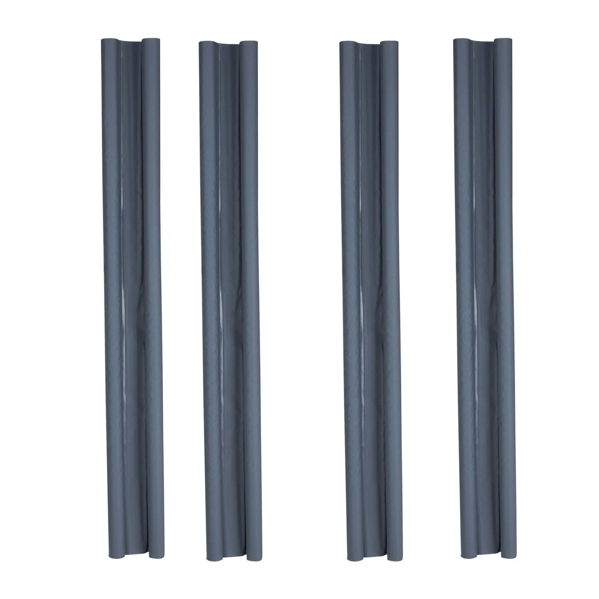 Zugluftstopper Doppeldichtung Türdichtung grau Energiesparend 2er SET 95 cm KÜRZBAR - 4 Stück - Zugluftstopper