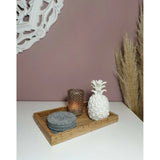 Tray mango wood wooden tray table decoration country house decorative tray mango wood 33x22 cm