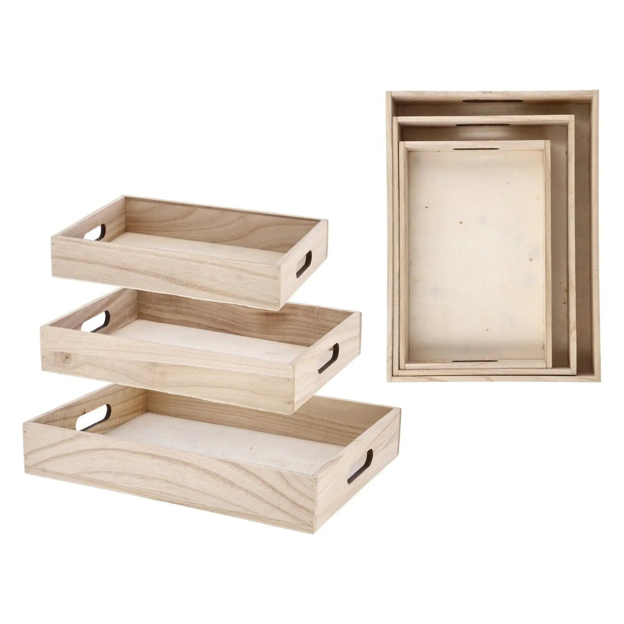 Tray serving tray decorative tray natural wooden tray natural medium 34x24 cm