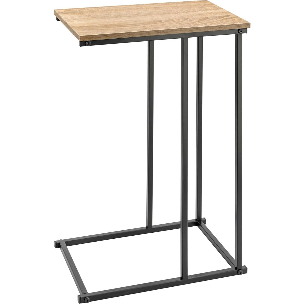 Beistelltisch Butler schwarz braun Metall 40x26x58 cm hoch
