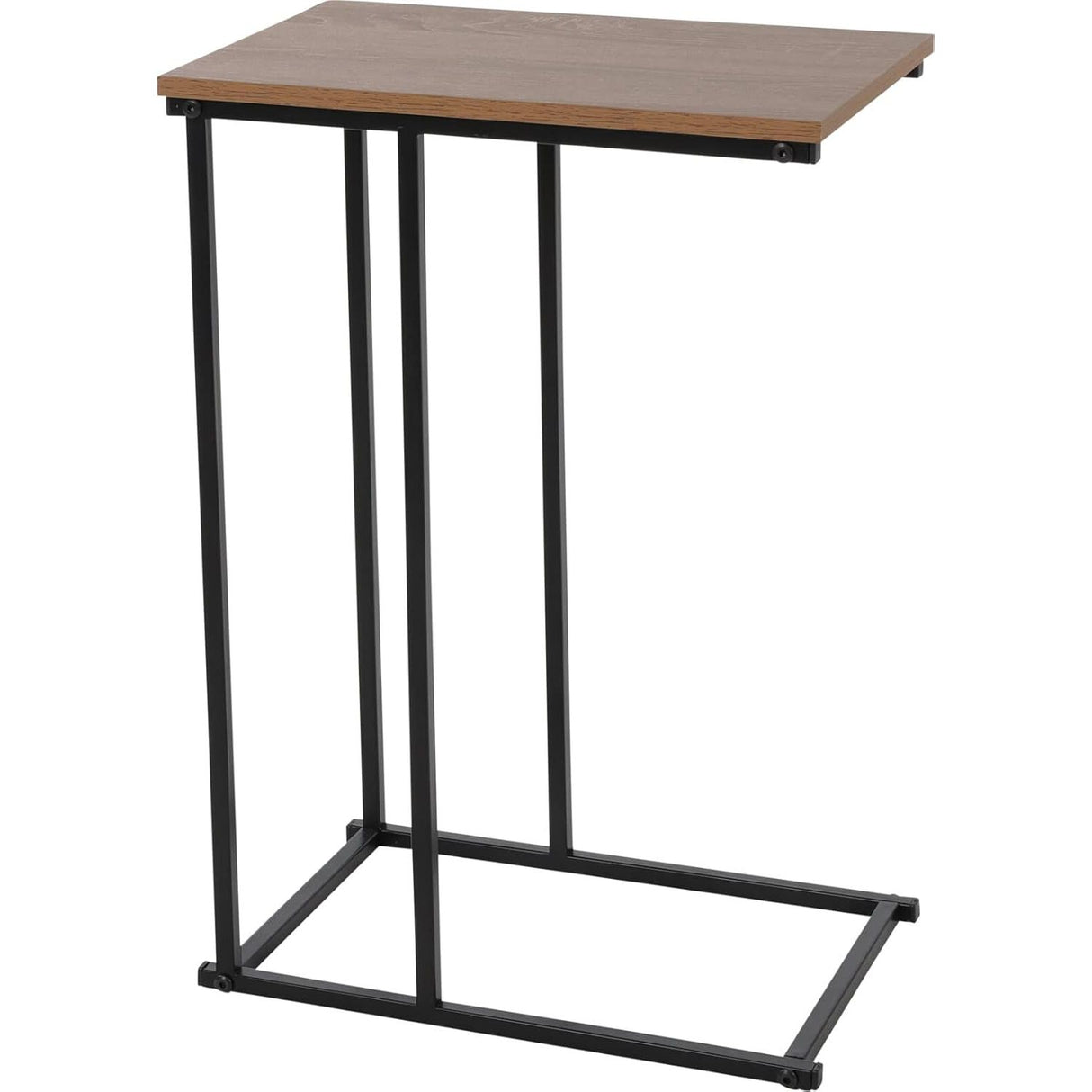 Beistelltisch Butler schwarz braun Metall 40x26x58 cm hoch