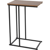 Beistelltisch Butler schwarz braun Metall 40x26x58 cm hoch