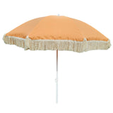 Sonnenschirm Strandschirm Schirm UV Schutz mit Fransen Tasche knickbar Ø 150 cm