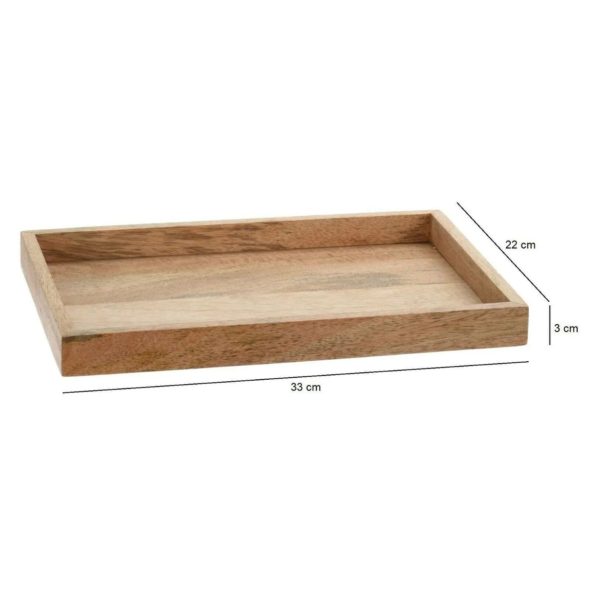 Tray mango wood wooden tray table decoration country house decorative tray mango wood 33x22 cm