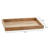 Tray mango wood wooden tray table decoration country house decorative tray mango wood 33x22 cm