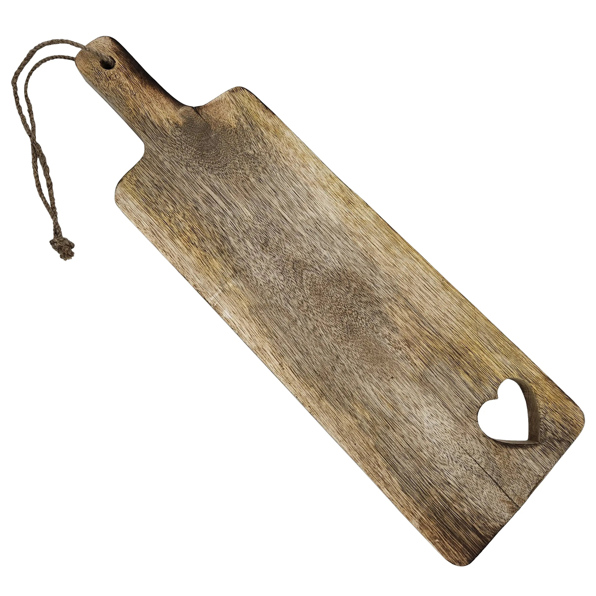 Cutting board wood mango wood HEART kitchen board bread cutting board wooden board 50 cm