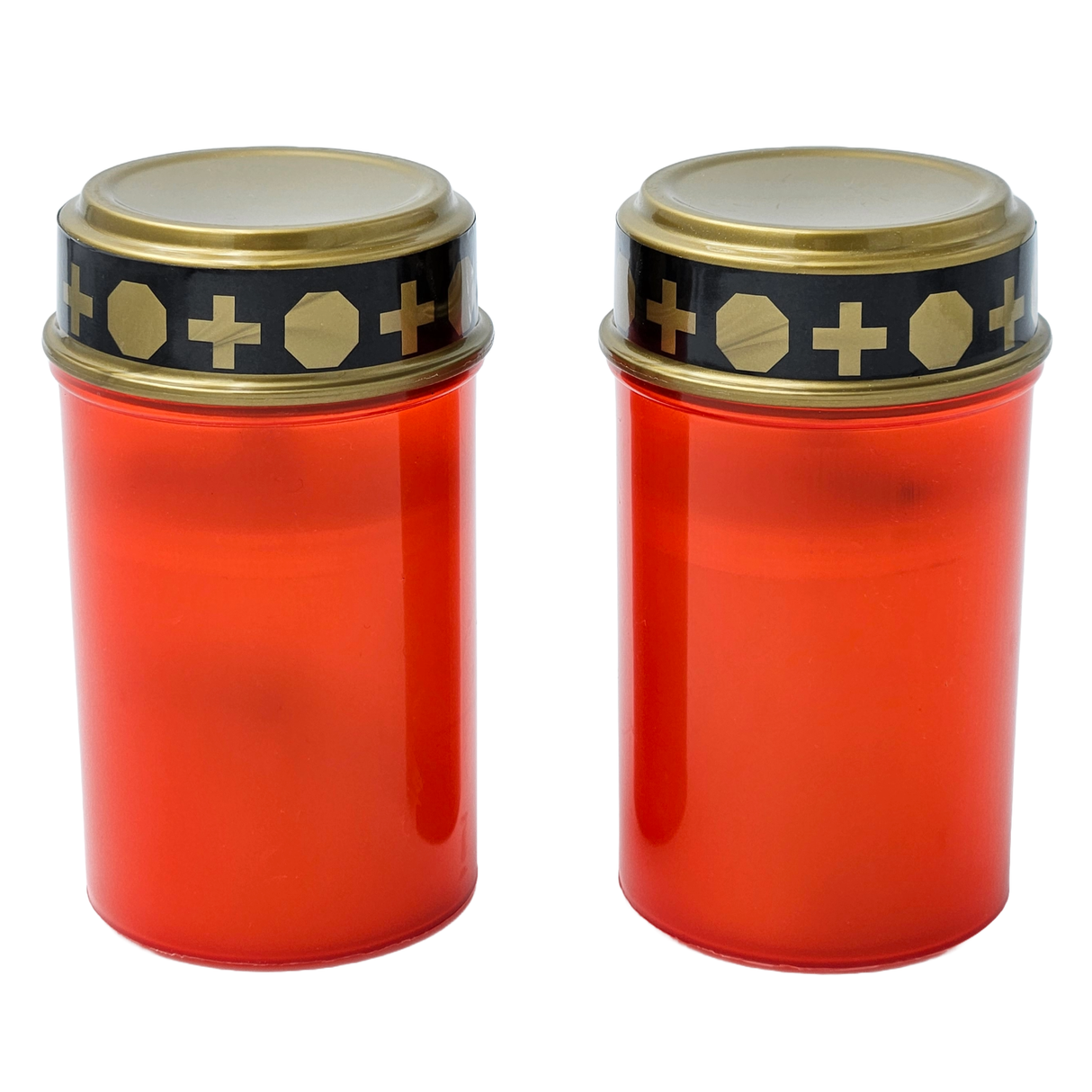 Grabkerzen LED Grablichter Grablicht Grabkerze Friedhofskerze Batterie rot gold