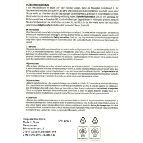 3 Handwärmer Taschenwärmer Taschenheizung Wärmekissen Wärmer Hund Katze 3er SET - Handwärmer