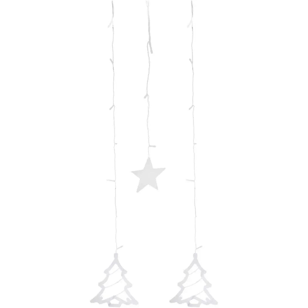 Lichterkette Weihnachtsdeko Tannenbaum Stern 138 LED Innen  Außen Sternenvorhang