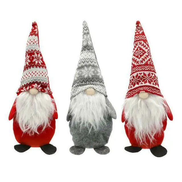 3x Wichtel aus Filz Weihnachtswichtel Weihnachtsdeko Türstopper - Wichtel Türstopper