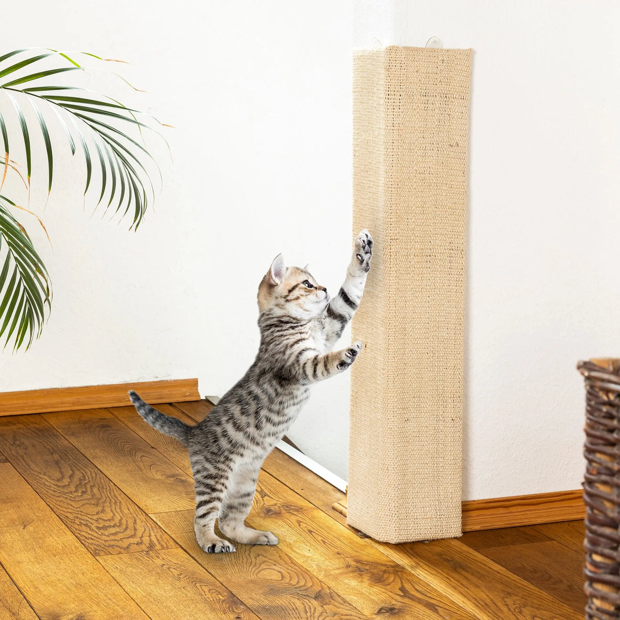 Scratching board scratching mat for wall 80x28 cm corner scratching board scratching post cats cat sisal