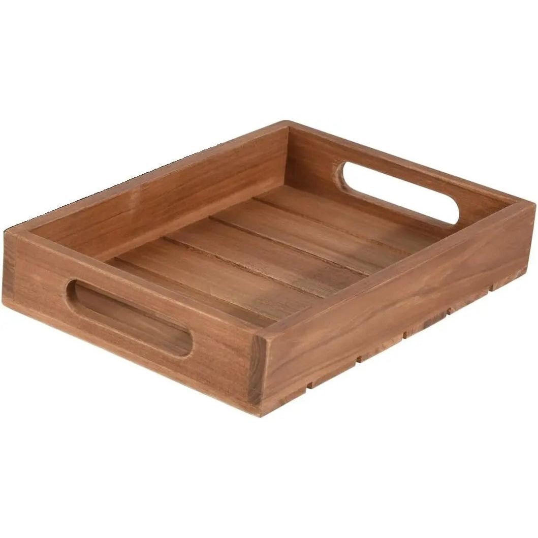 Tray serving tray wood teak brown wooden tray decoration decorative tray