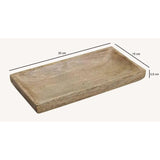 Tray wooden tray solid mango wood decorative bowl bowl mango wood 30 cm