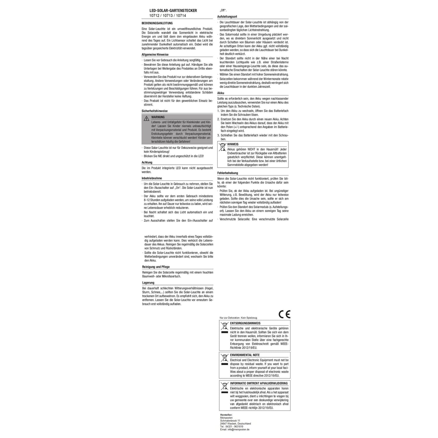 Solar light SKY Solar solar lamp black metal height 90 cm wave