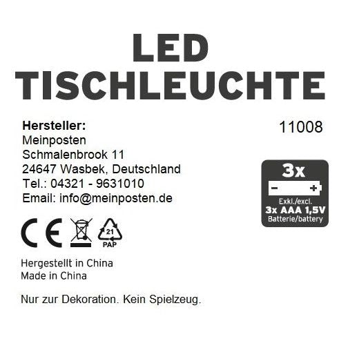 Lamp LED without cable touch table lamp table lamp light wireless dimmable 