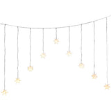 Sternenvorhang Sternvorhang LED warmweiß Lichtervorhang Lichterkette 120x160 cm