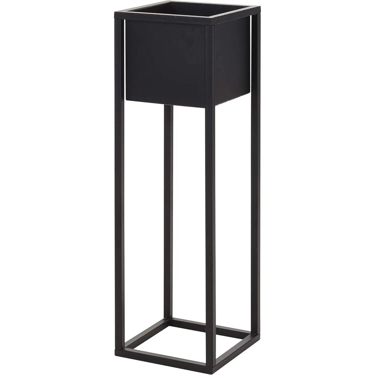 Blumentopf mit Gestell Metall schwarz Pflanzgestell Pflanztopf 70 cm