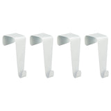 Hook door hook window hook for hanging white metal 8 piece set without drilling