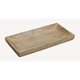 Tray wooden tray solid mango wood decorative bowl bowl mango wood 30 cm