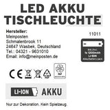 Lamp LED without cable touch table lamp table lamp light wireless dimmable 