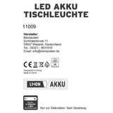 Lamp LED without cable touch table lamp table lamp light wireless dimmable 