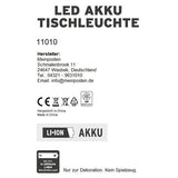 Lamp LED without cable touch table lamp table lamp light wireless dimmable 