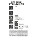 Lampe LED Touch Tischleuchte Stehlampe Leuchte kabellos dimmbar Aufladbar 120 cm