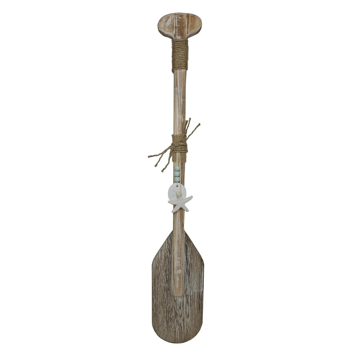 Paddle wood maritime decorative paddle wooden paddle decorative oar brown white length 60 cm