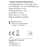 Außenleuchte LED Solar Bewegungsmelder Wegeleuchte Gartenleuchte Solarleuchte
