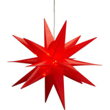 Stern Weihnachtsstern LED Ø 35 cm in&outdoor Timer rot Beleuchtung